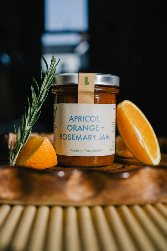 Apricot, Orange + Rosemary Jam