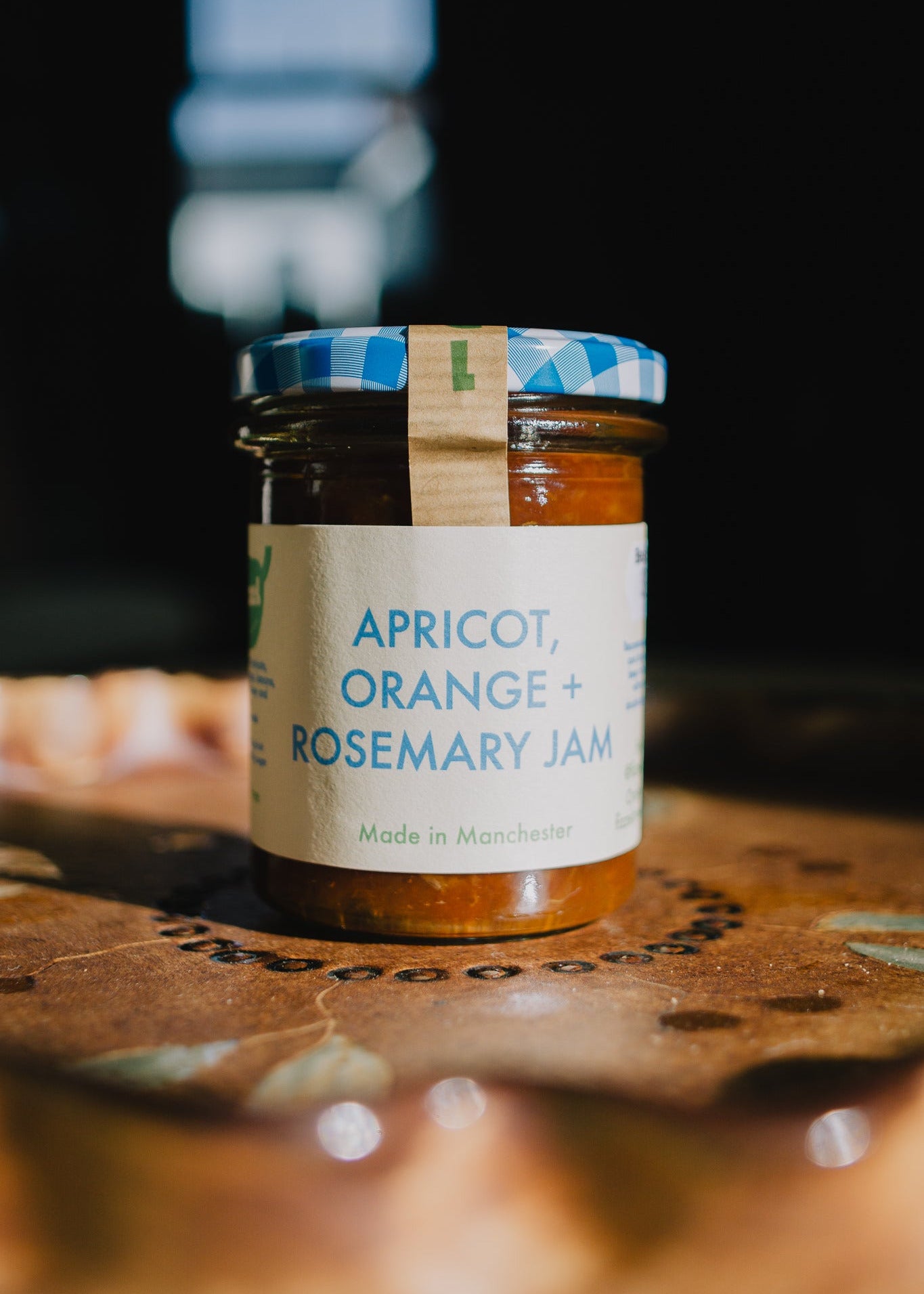 Artisan jam, christmas festive gift box ready. 
