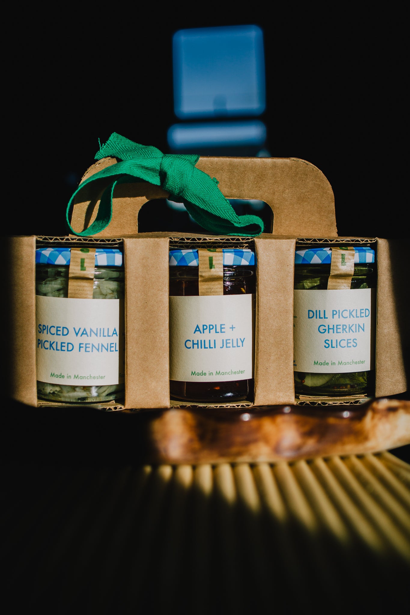 Apple chilli jelly for Christmas cheese boards - handmade artisan preserve gift set. Foodie Gift.