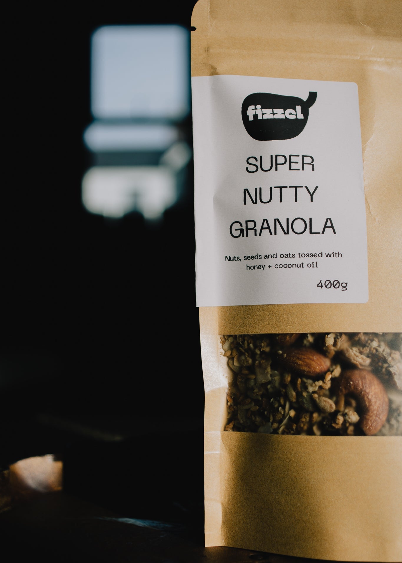Fizzle Super Nutty Granola. Gift Idea for Foodie. Christmas gift set.