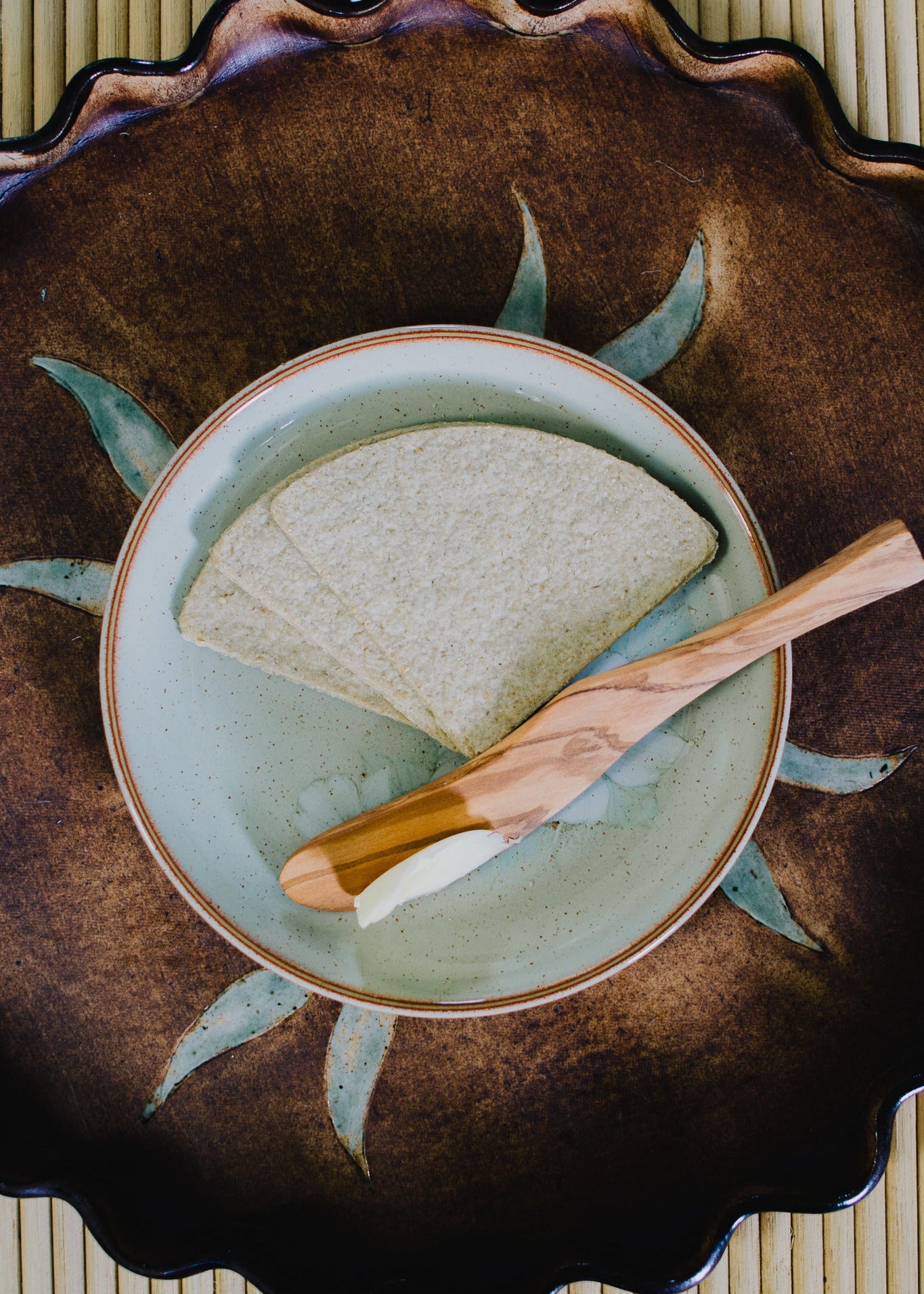 Wooden butter knife. Christmas festive gift pack, present for food or food loving friend.