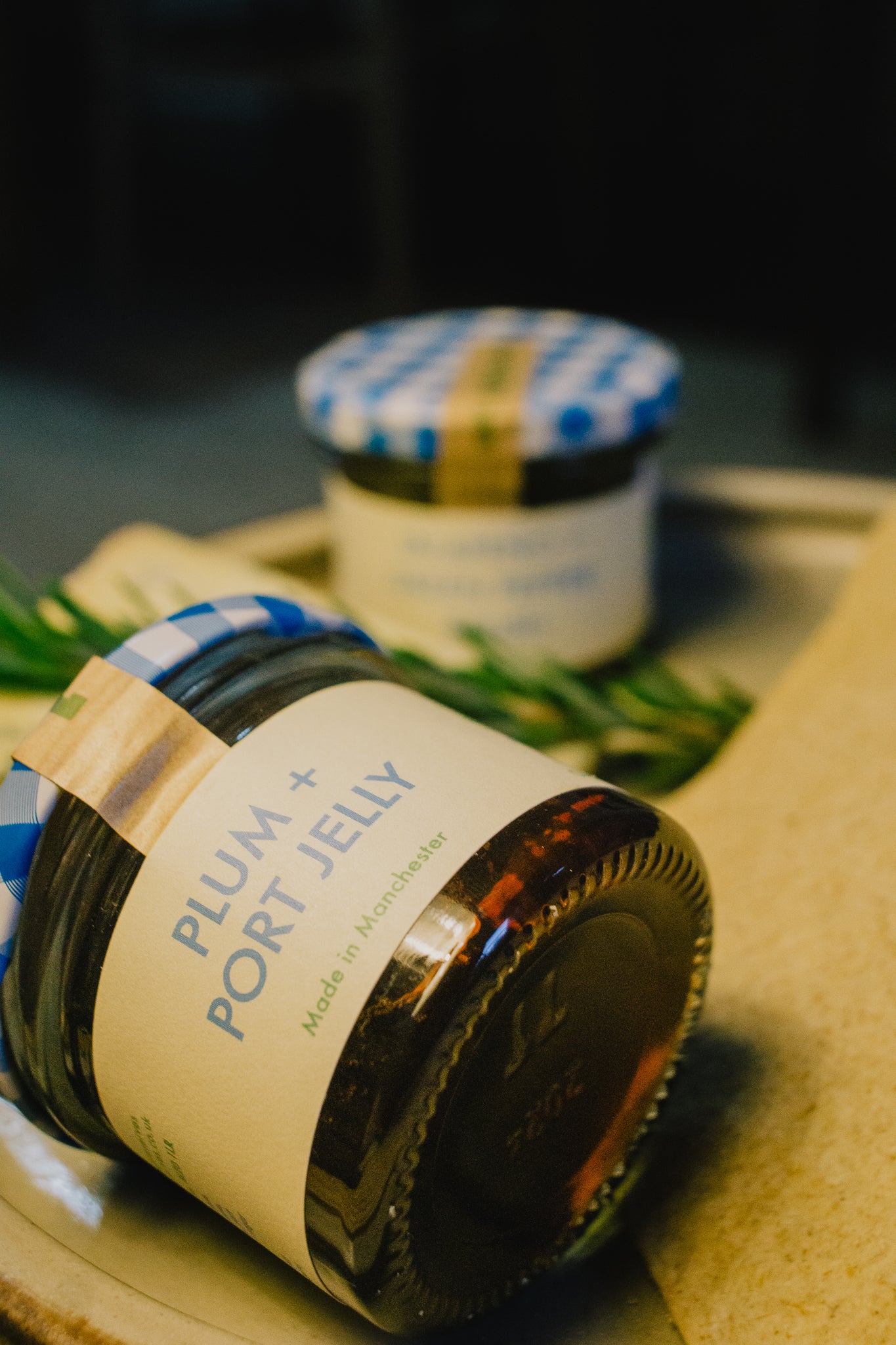 Festive cheeseboard Box containing Oatcakes, jelly, and jalapeño green pepper relish. Perfect gift for cheese lovers. 